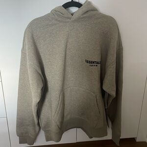 Essentials Fear of God Dark Oatmeal Relaxed Hoodie